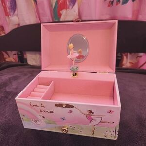 Pink Ballerina Music Jewelry Box